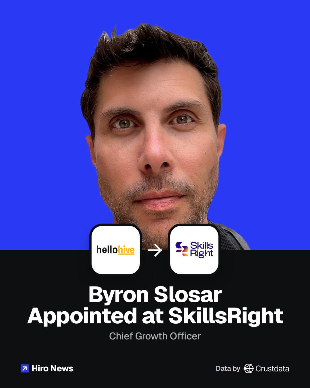 Byron Slosar, from Hellohive to SkillsRight